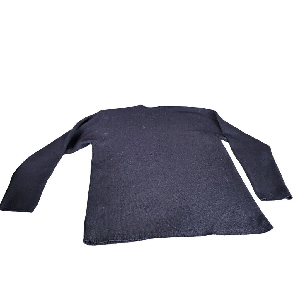 Zara Sport V Neck Sweater Men Sz XL Wool Blue Tight Knit Casual Workwear Office - Picture 8 of 8